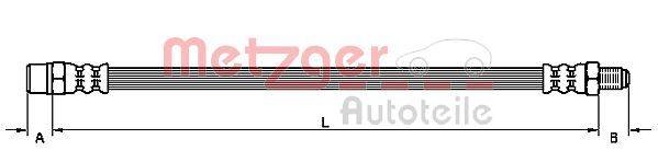 Metzger 4113678 Bremsschlauch