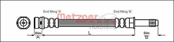 Metzger 4114678 Bremsschlauch