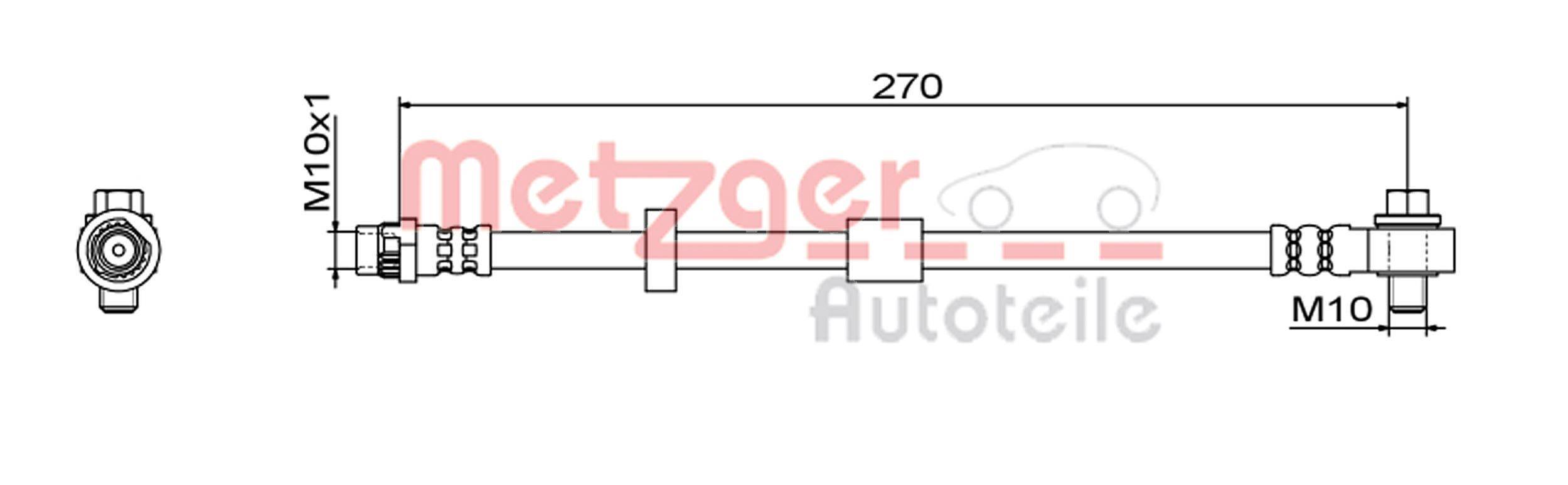 Metzger 4111579 Bremsschlauch