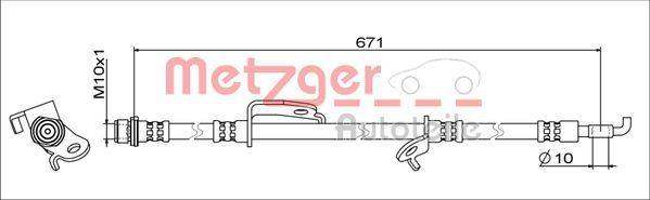 Metzger 4111679 Bremsschlauch