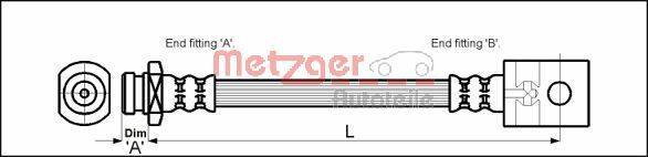 Metzger 4111979 Bremsschlauch