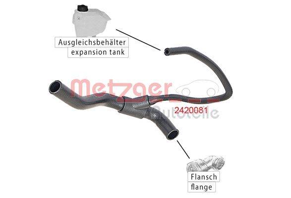 Metzger 2420081 Kühlerschlauch
