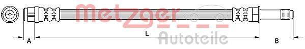Metzger 4110886 Bremsschlauch