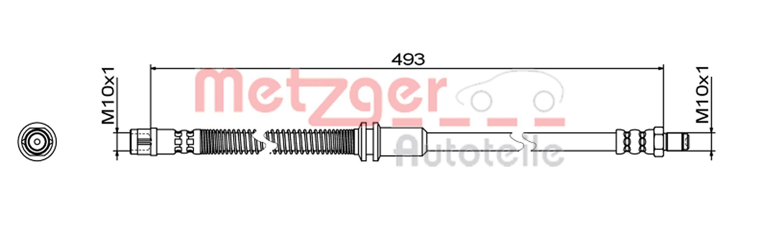 Metzger 4111482 Bremsschlauch