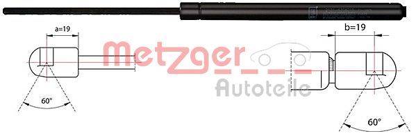 Metzger 2110483 Gasfeder, Koffer-/Laderaum