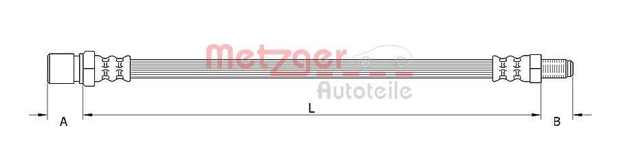 Metzger 4110484 Bremsschlauch