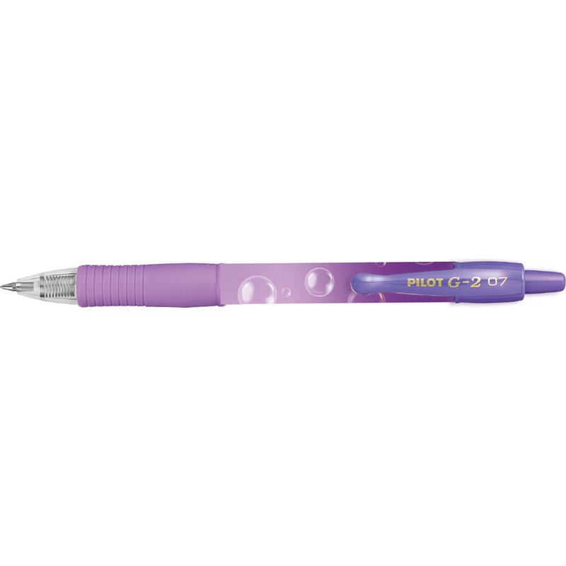 PILOT Gelschreiber G2 07 BUBBLE PURPLE GRADIENT, violett