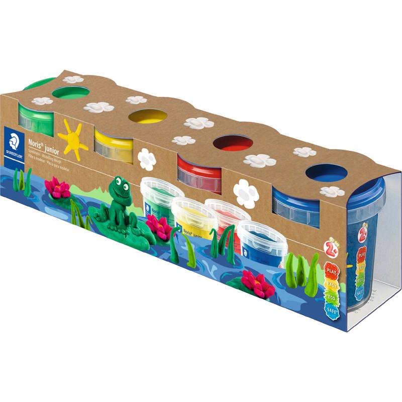 STAEDTLER Spielknete-Set Noris junior, 4 Basisfarben