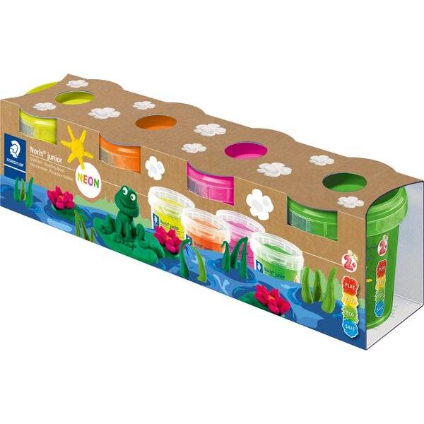 Spielknete Noris junior Neonfarben