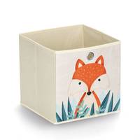 Zeller Fuchs Aufbewahrungsbox beige 28,0 x 28,0 x 28,0 cm
