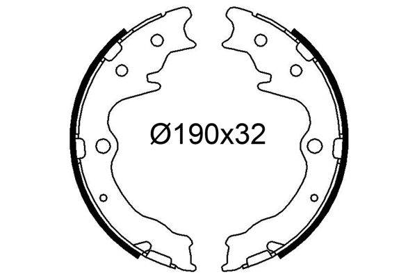 Valeo 564329 Bremsbackensatz