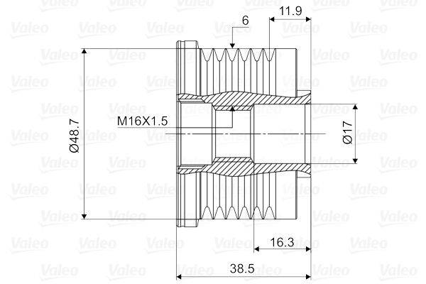 Valeo 588029 Generatorfreilauf