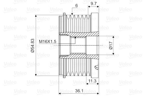 Valeo 588129 Generatorfreilauf