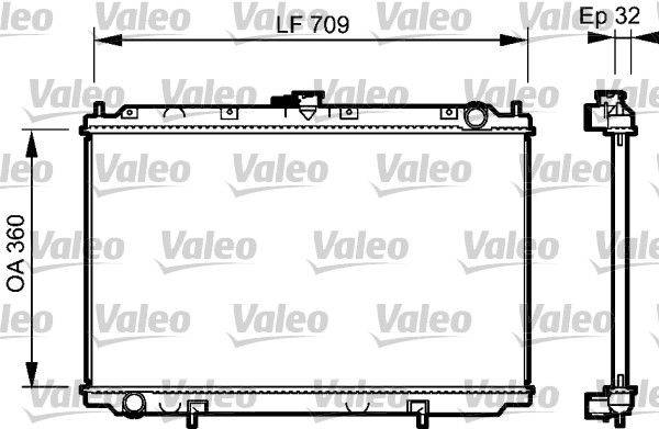 Valeo 732529 Kühler, Motorkühlung