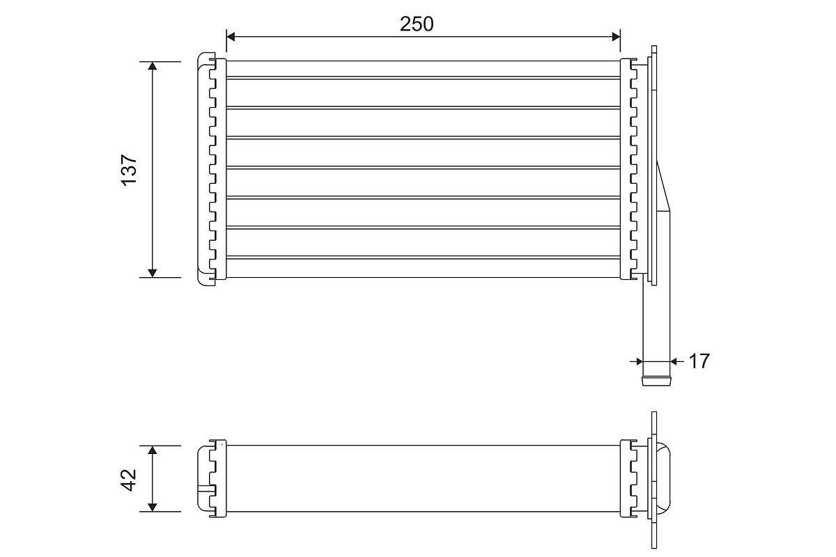 Valeo 812129 Wärmetauscher, Innenraumheizung
