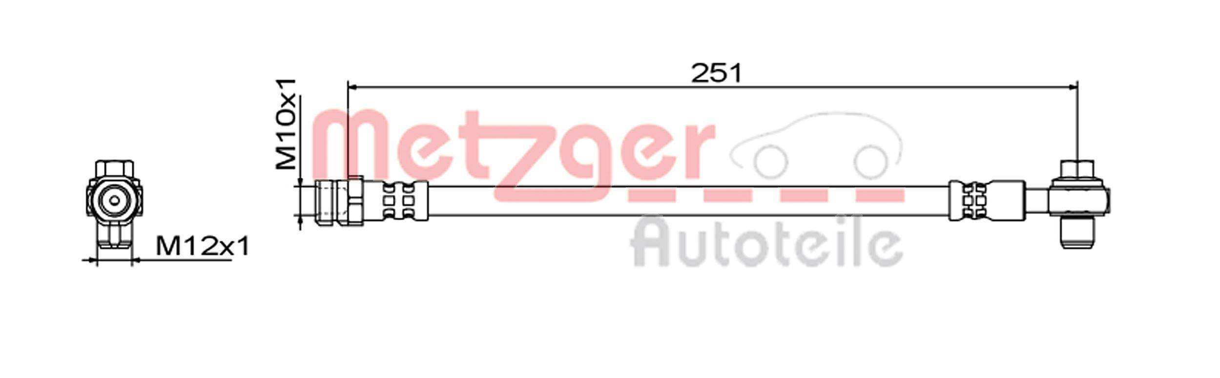 Metzger 4111830 Bremsschlauch