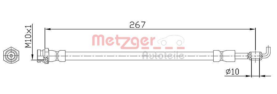 Metzger 4112230 Bremsschlauch