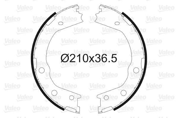 Valeo 564130 Bremsbackensatz, Feststellbremse