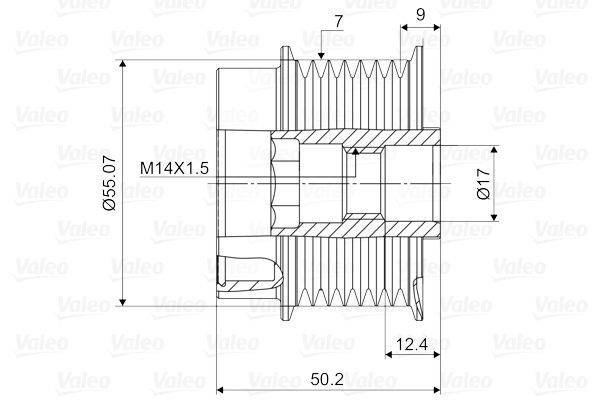 Valeo 588130 Generatorfreilauf