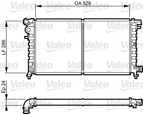 Valeo 731530 Kühler, Motorkühlung