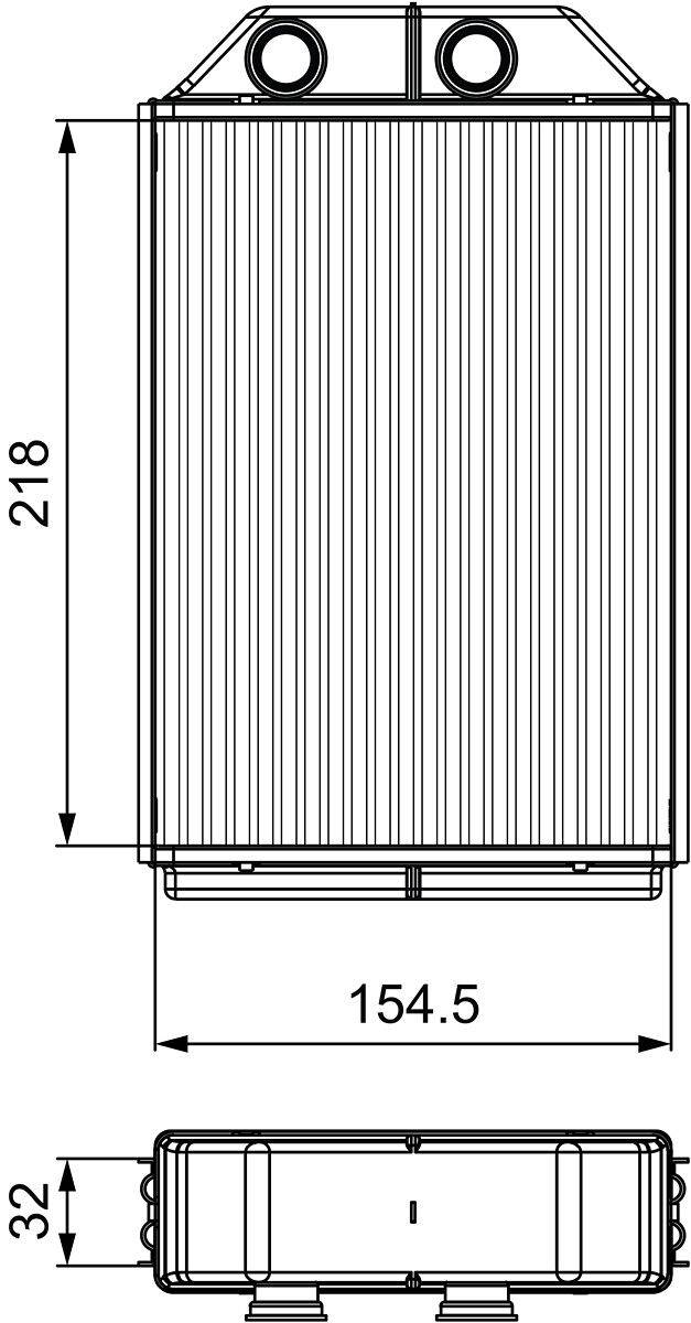 Valeo 811530 Wärmetauscher, Innenraumheizung