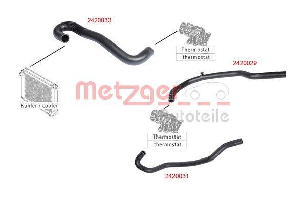 Metzger 2420029 Kühlerschlauch