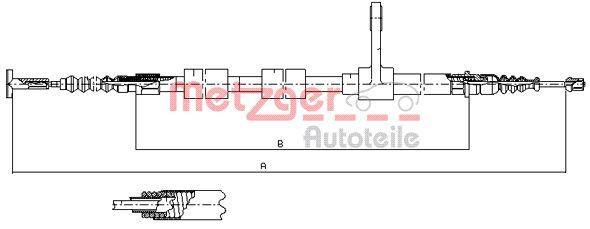 Metzger 251.31 Seilzug, Feststellbremse