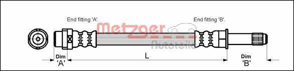 Metzger 4110331 Bremsschlauch
