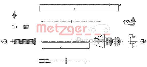Metzger 493.1 Gaszug
