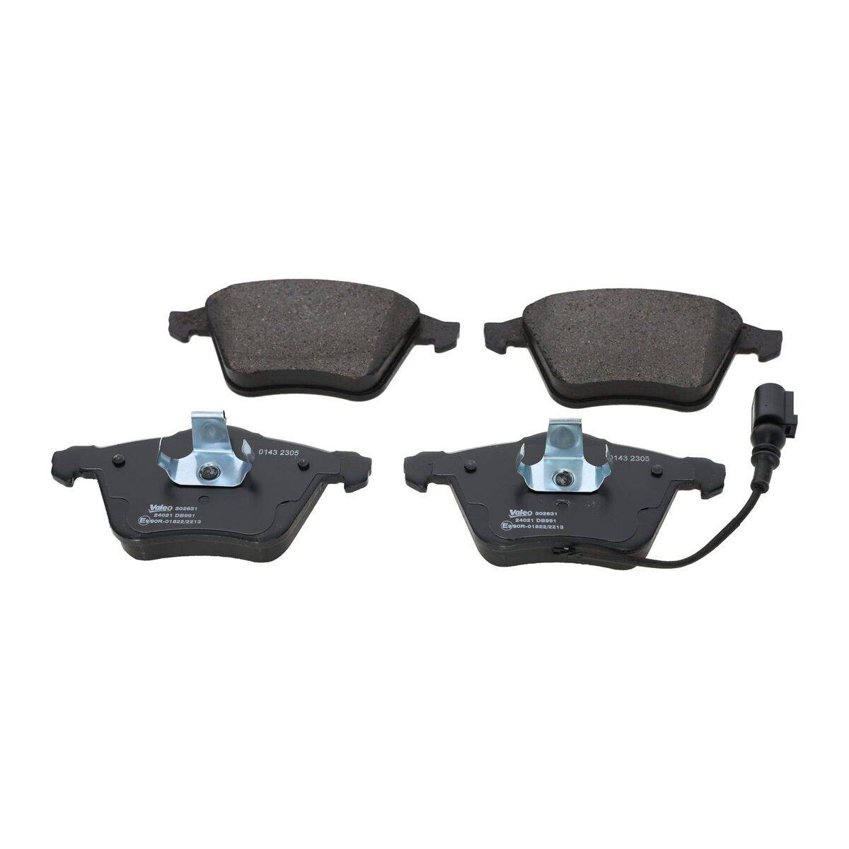 Valeo 302631 Bremsbelagsatz, Scheibenbremse