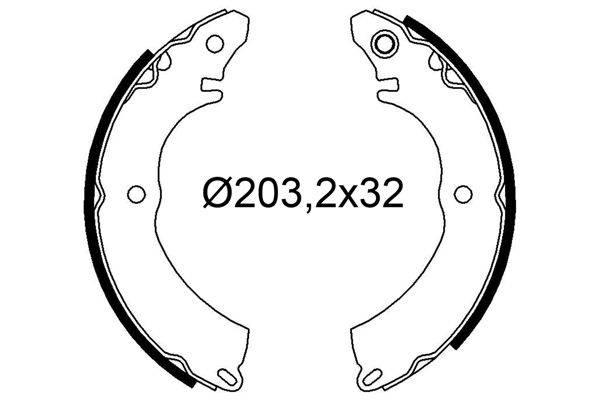 Valeo 564331 Bremsbackensatz
