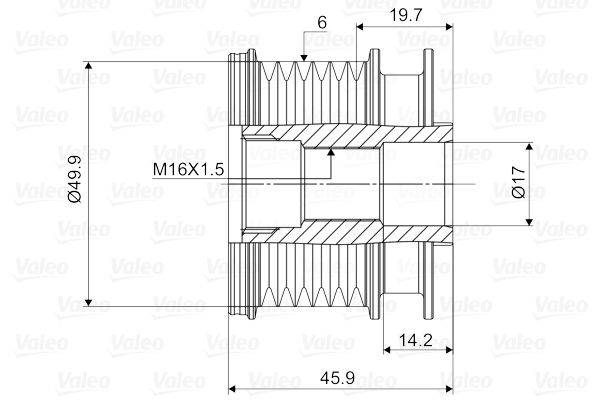 Valeo 588031 Generatorfreilauf