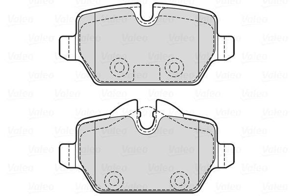 Valeo 601731 Bremsbelagsatz, Scheibenbremse