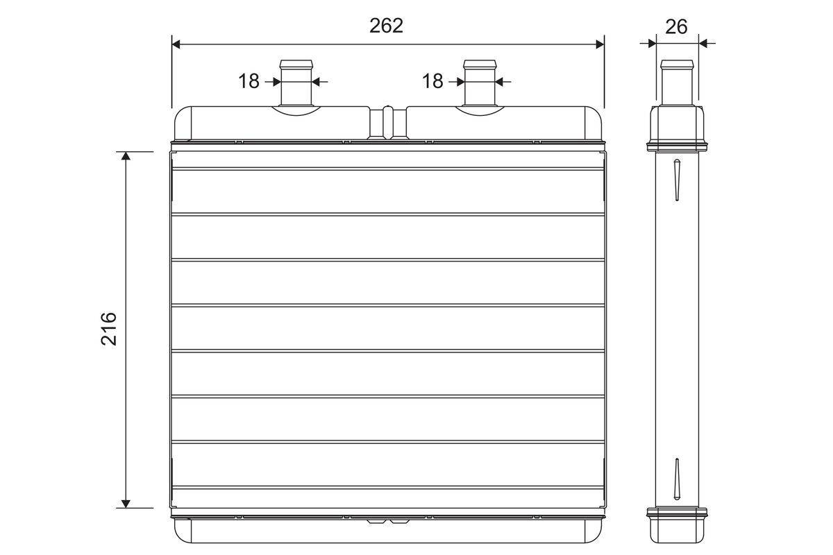 Valeo 811631 Wärmetauscher, Innenraumheizung