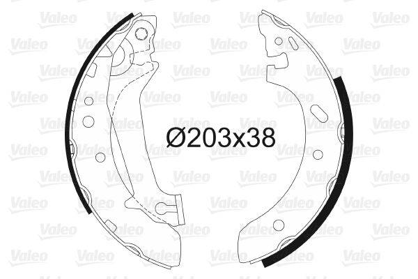 Valeo 562632 Bremsbackensatz