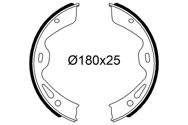 Valeo 564332 Bremsbackensatz