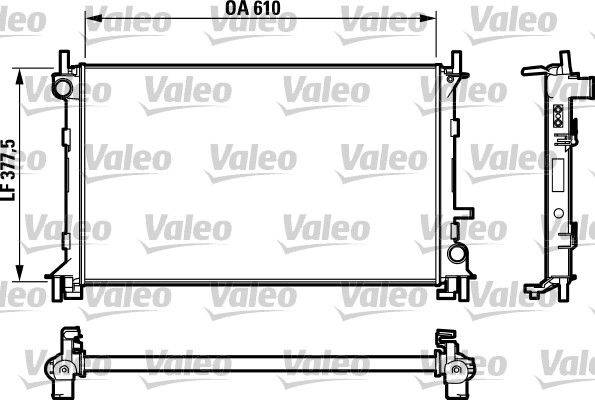 Valeo 732732 Kühler, Motorkühlung