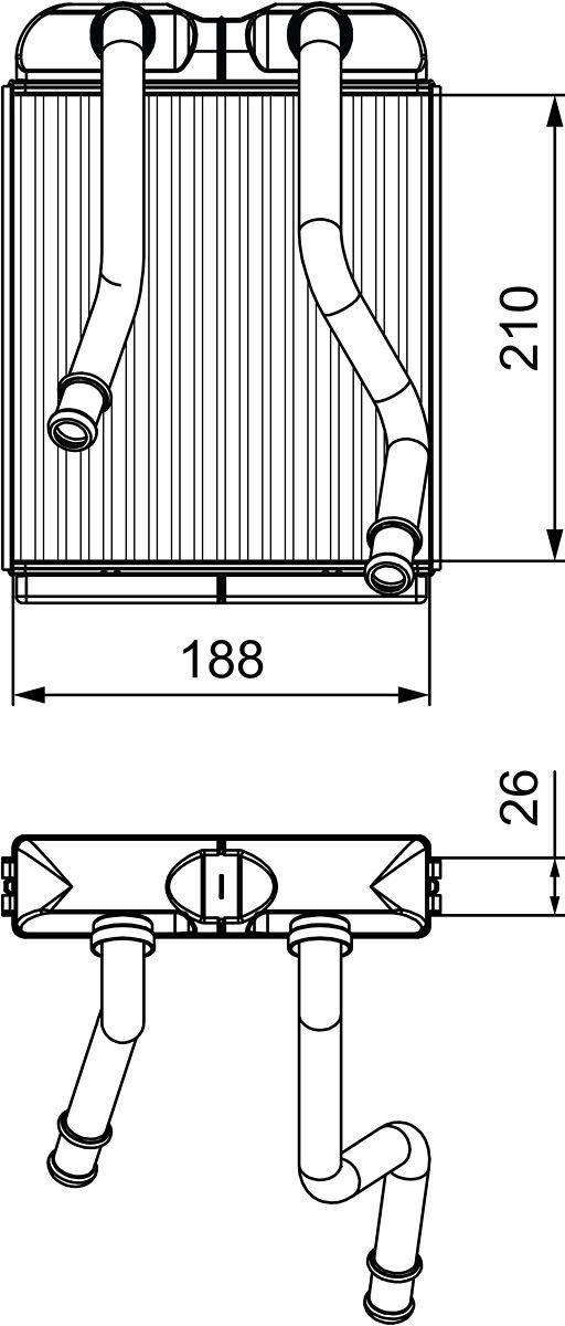 Valeo 811532 Wärmetauscher, Innenraumheizung