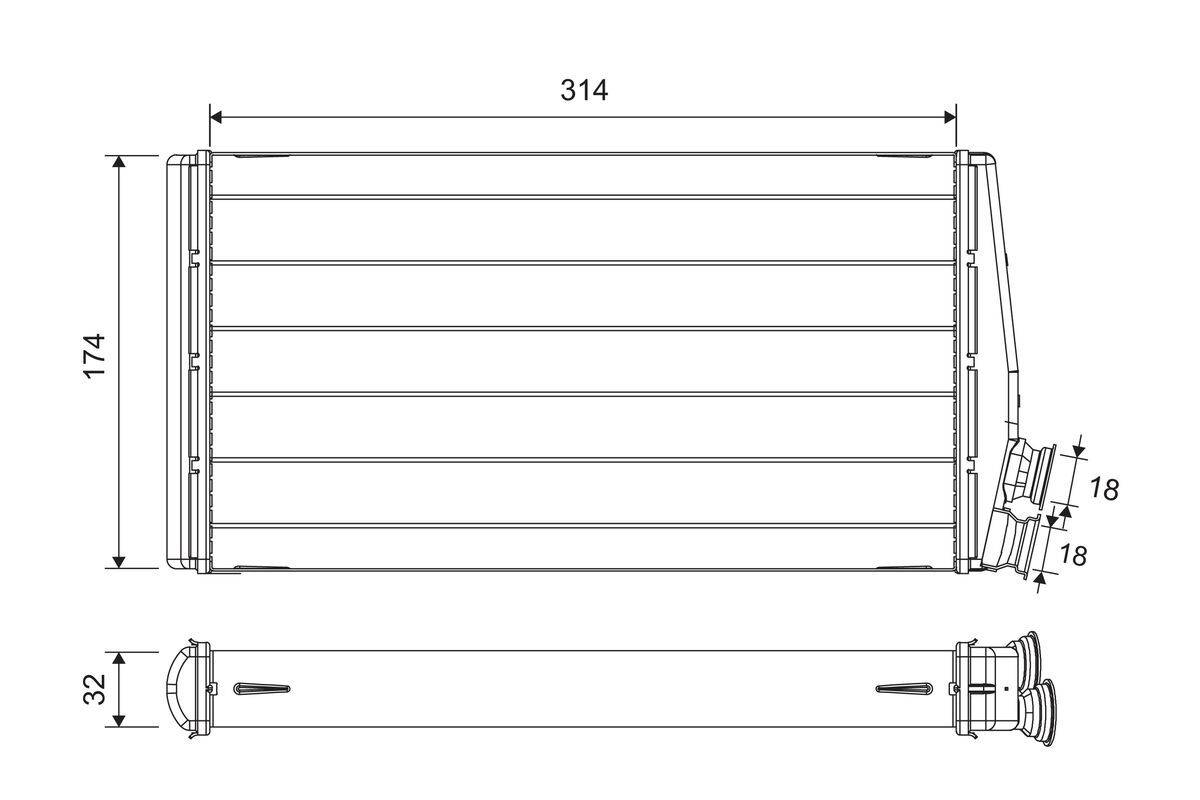 Valeo 811632 Wärmetauscher, Innenraumheizung