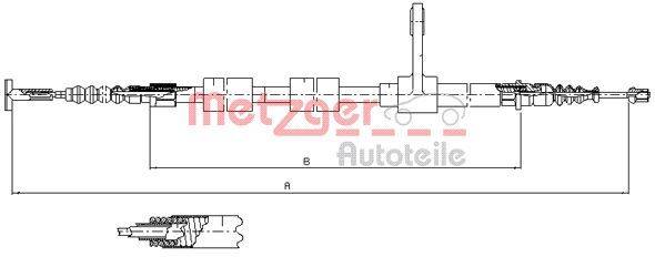 Metzger 251.33 Seilzug, Feststellbremse