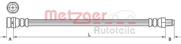 Metzger 4111333 Bremsschlauch