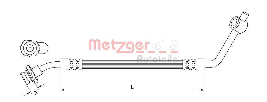 Metzger 4112533 Bremsschlauch