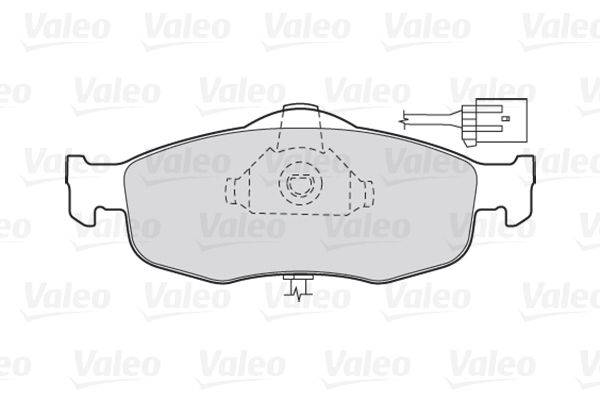 Valeo 301033 Bremsbelagsatz, Scheibenbremse