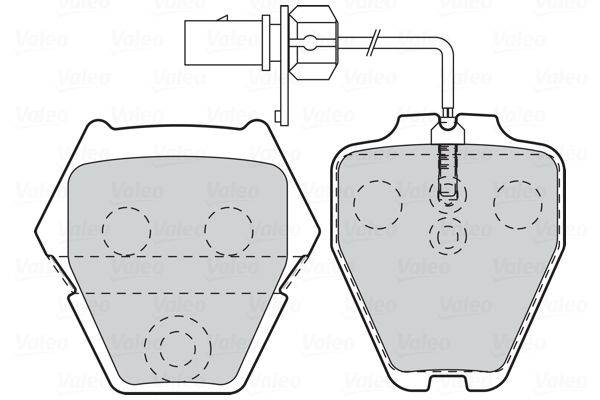 Valeo 302333 Bremsbelagsatz, Scheibenbremse