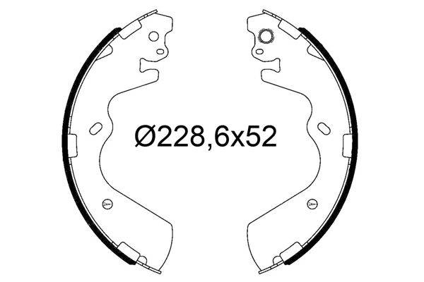 Valeo 564333 Bremsbackensatz