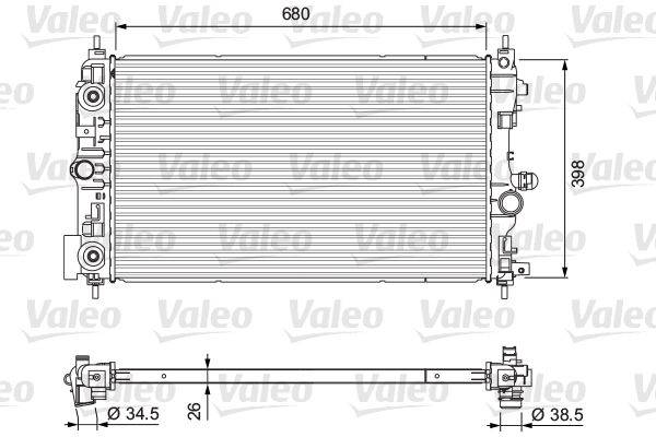 Valeo 701733 Kühler, Motorkühlung