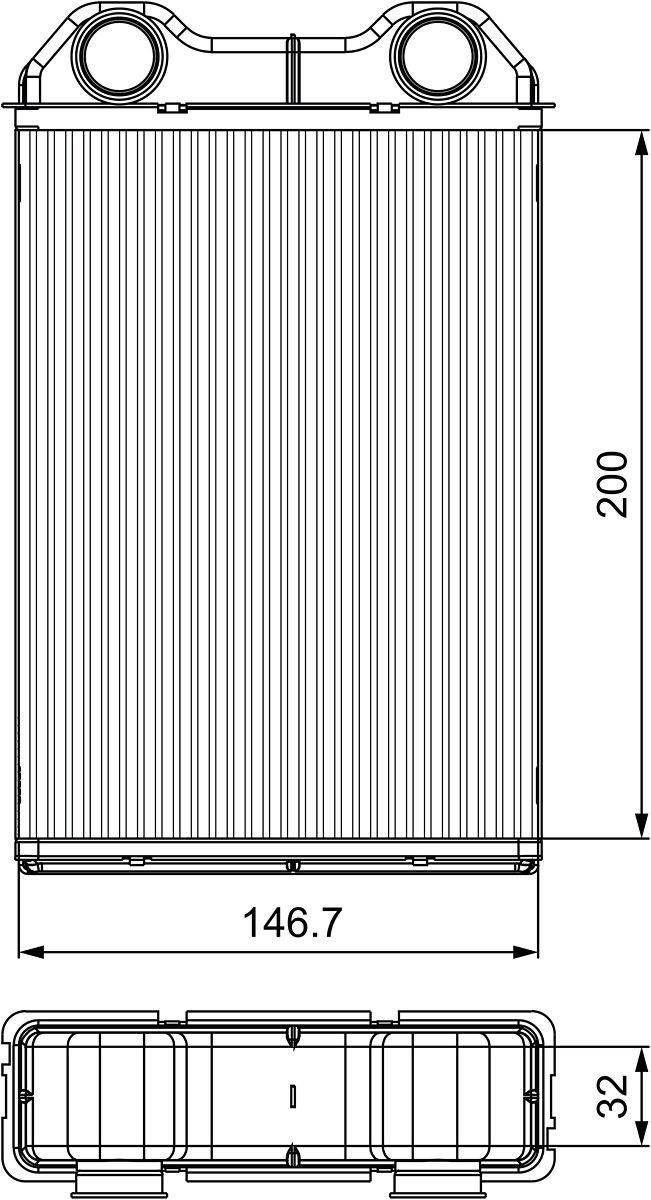 Valeo 811533 Wärmetauscher, Innenraumheizung