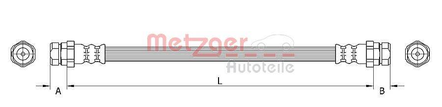 Metzger 4110634 Bremsschlauch