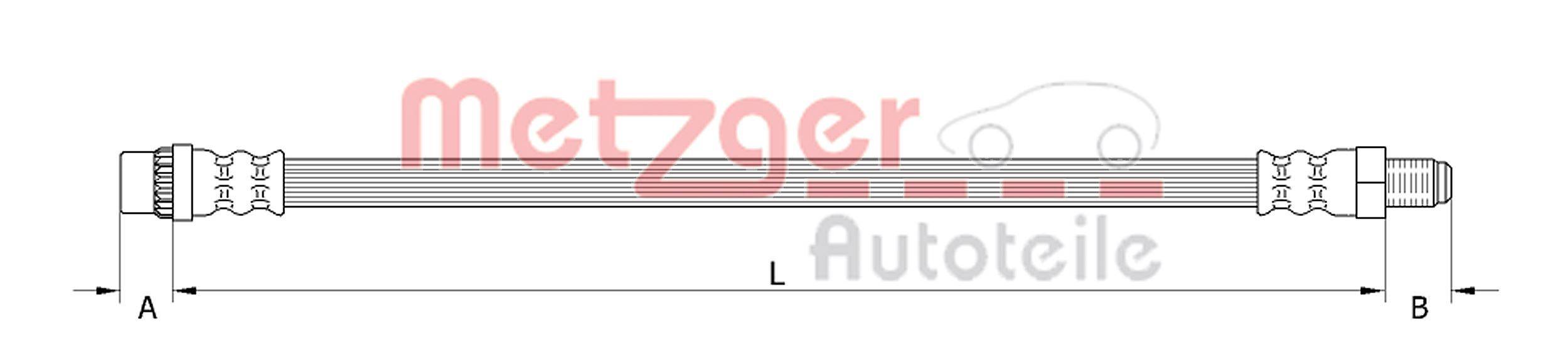 Metzger 4110934 Bremsschlauch