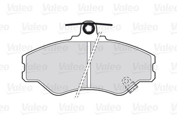 Valeo 301634 Bremsbelagsatz, Scheibenbremse